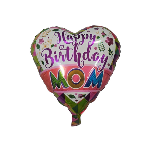 Happy Birthday Mom Foil Balloon 18"