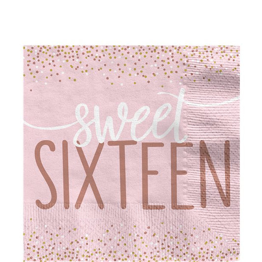 Sixteen Blush Luncheon Napkins