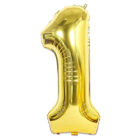 Gold Number 1 Foil Balloon