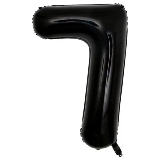 Black Number 7 Foil Balloon