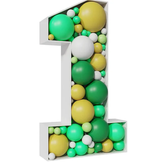 3ft Number 1 Mosaic Balloon Frame