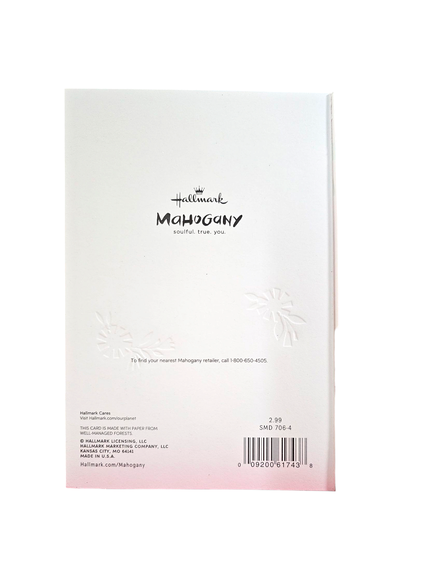 Beautiful Hallmark Mahogany Mother's Day Gift Card