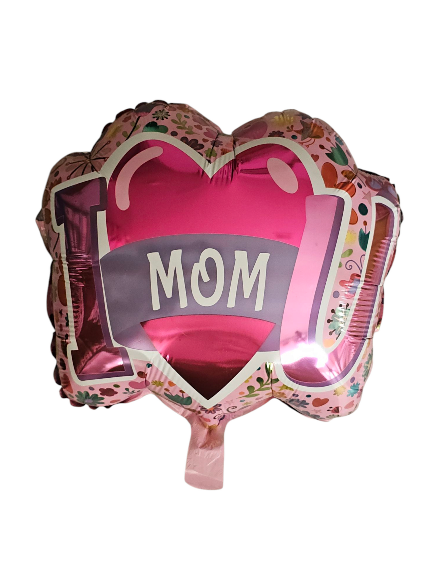 I Love U Mom Heart Foil Balloon 18-inch