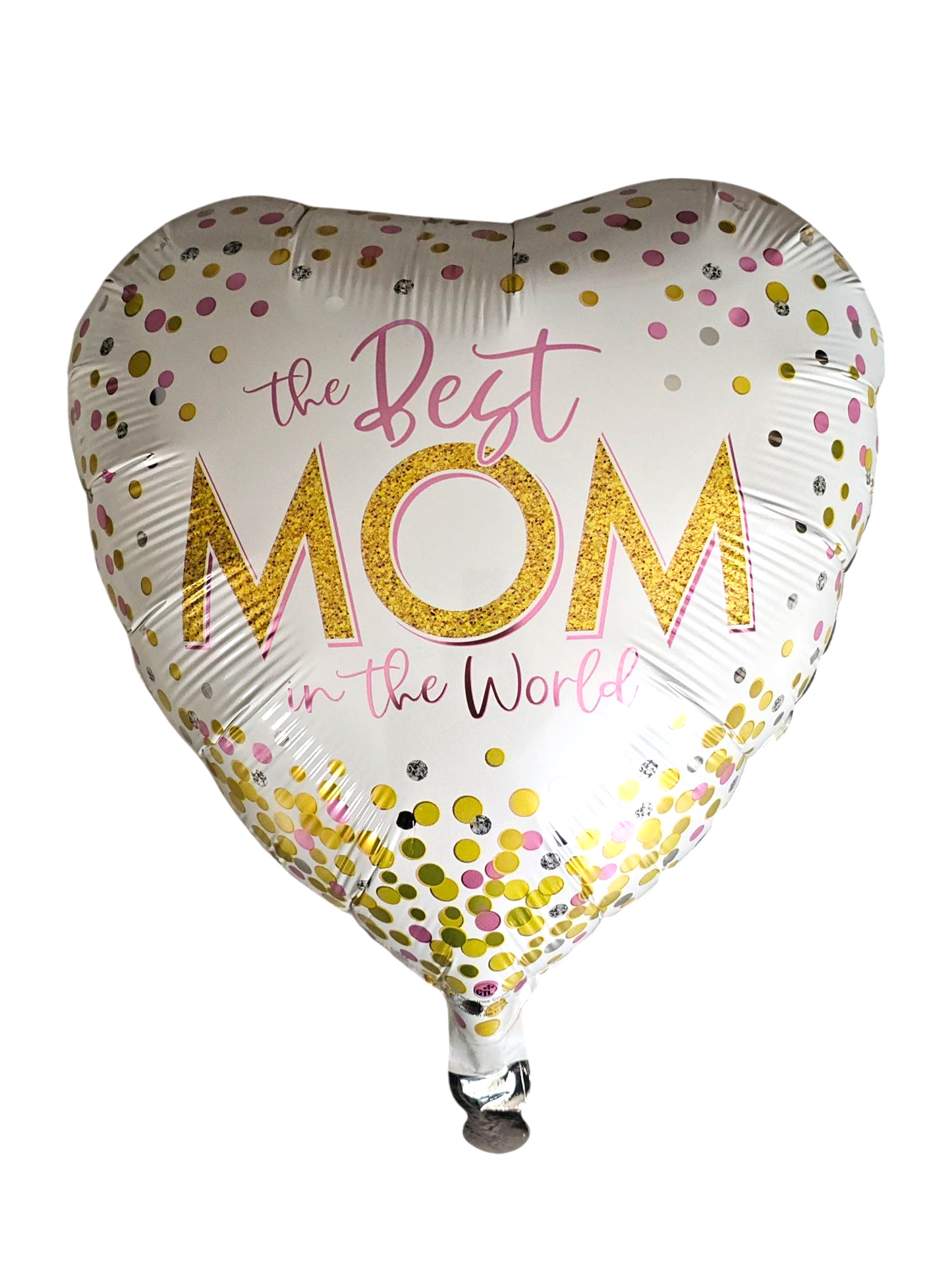 Best Mom Heart Foil Balloon 18-inch