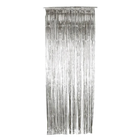 Silver Foil Metallic Curtain