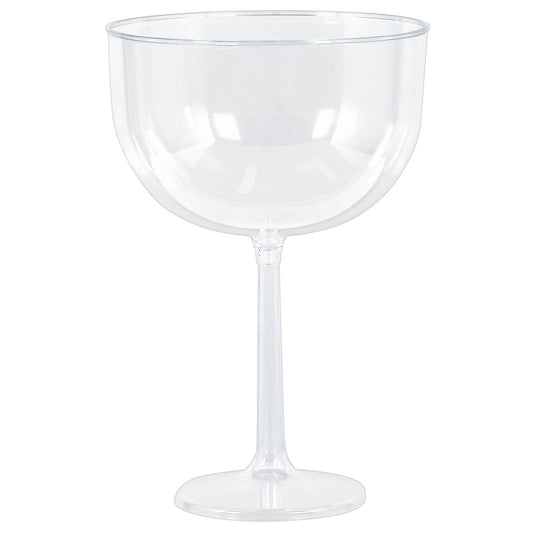 Jumbo Clear Plastic Wine Glasses