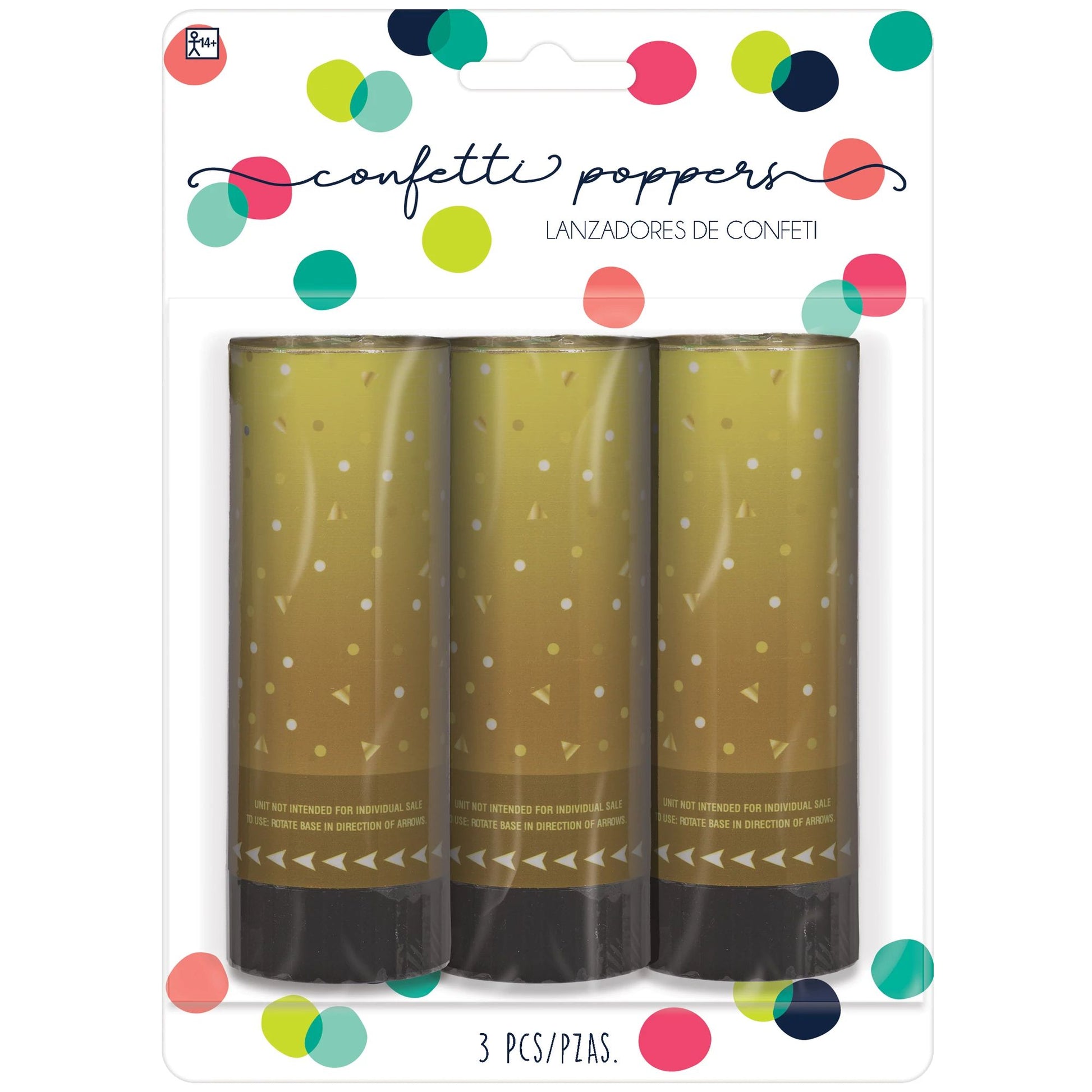 Gold Confetti Poppers
