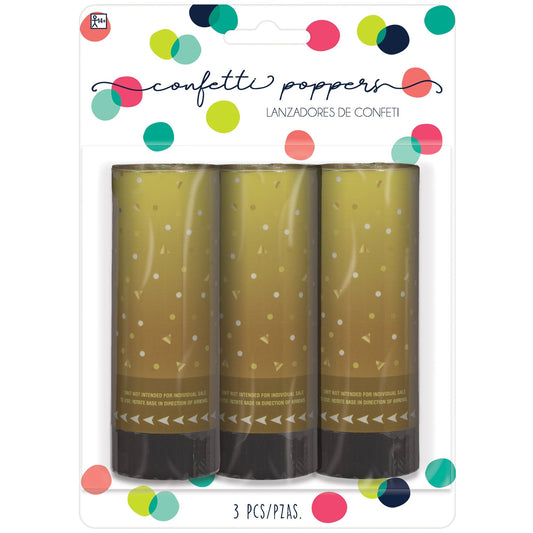 Gold Confetti Poppers