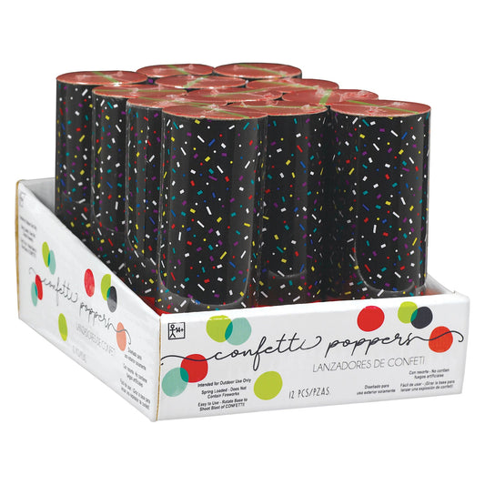 Multi Confetti Poppers - Large Pack