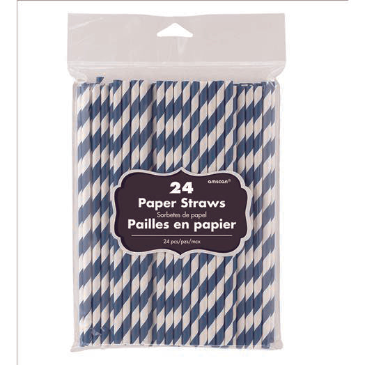 Paper Straws Low Count - Bright Royal Blue