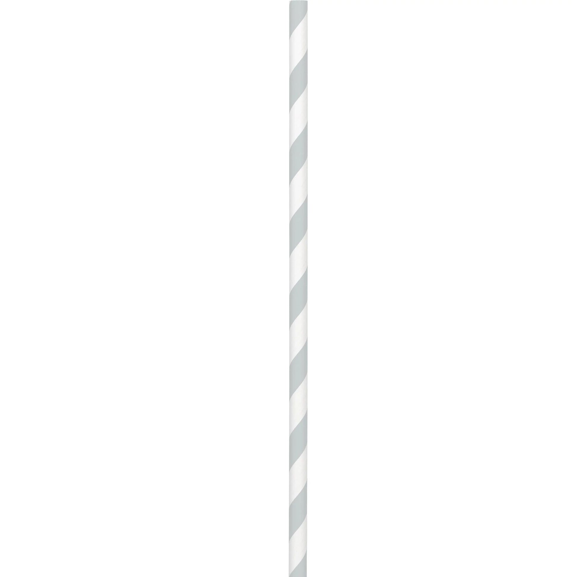 White & Gray Paper Straws