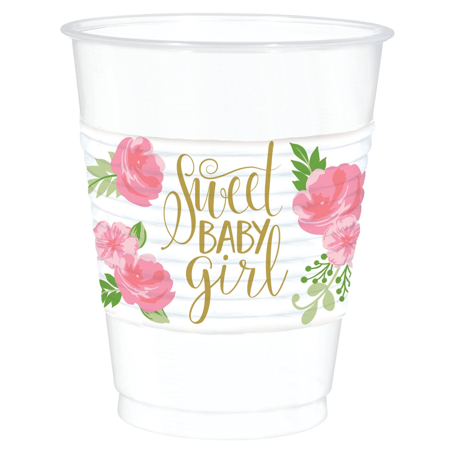 Floral Baby Plastic Cups