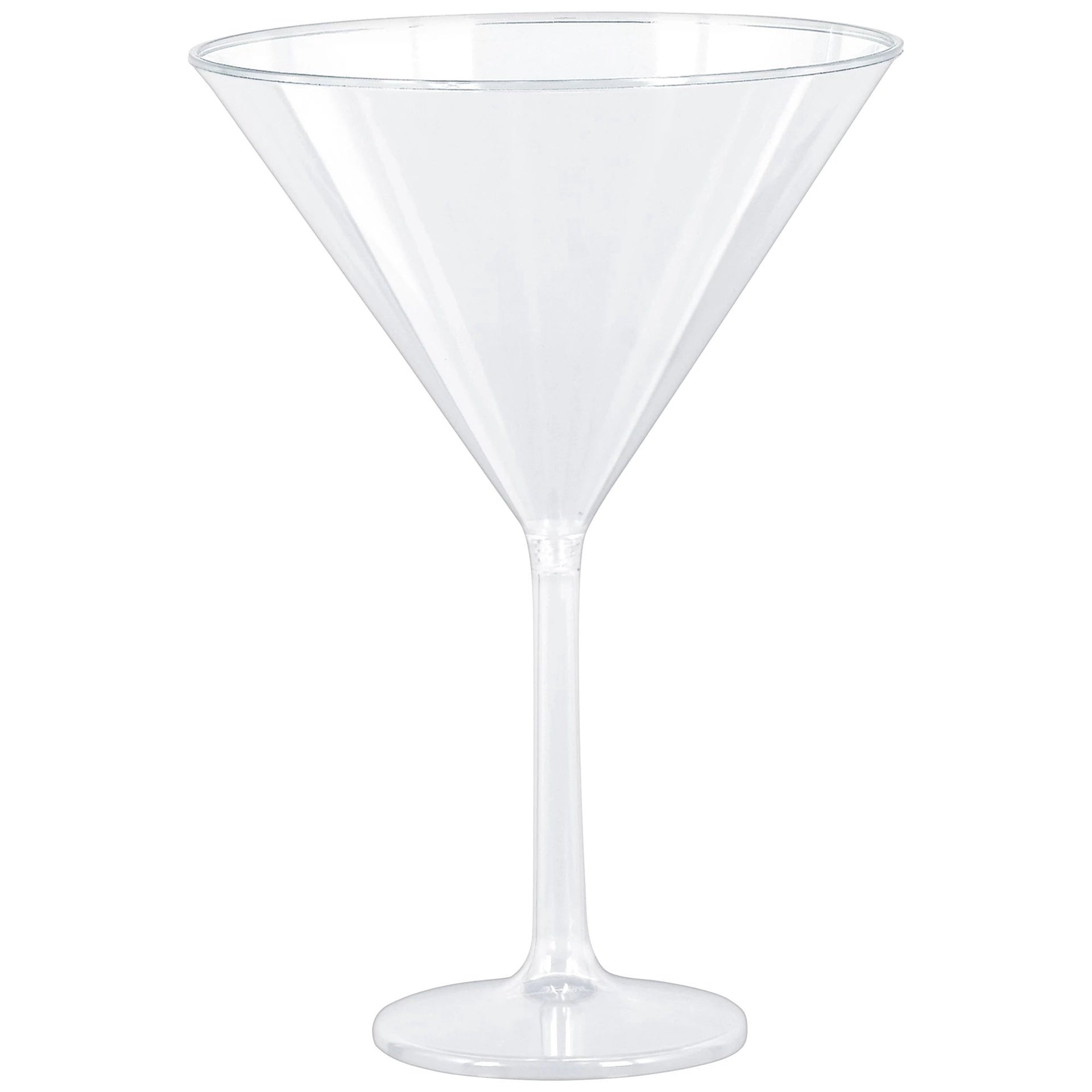 Jumbo Clear Plastic Martini Glasses