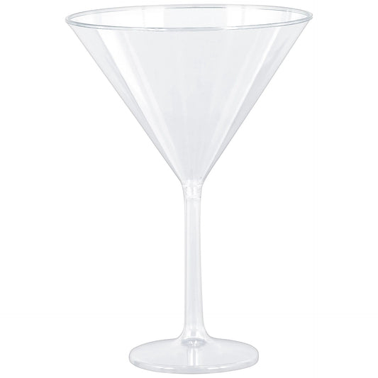 Jumbo Clear Plastic Martini Glasses