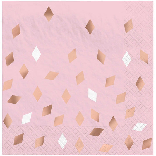 Blush Birthday Luncheon Napkins