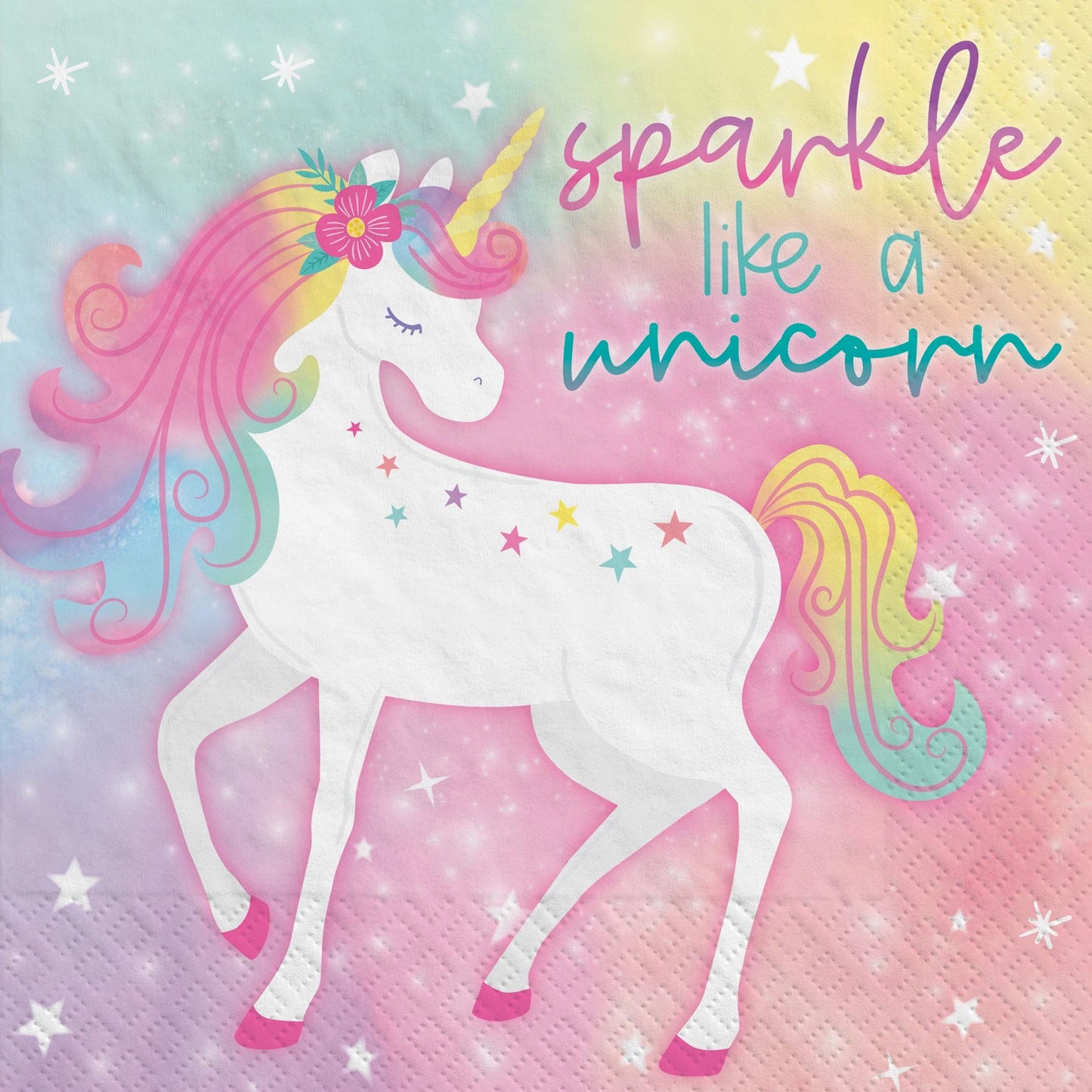 Enchanted Unicorn Luncheon Paper Napkins