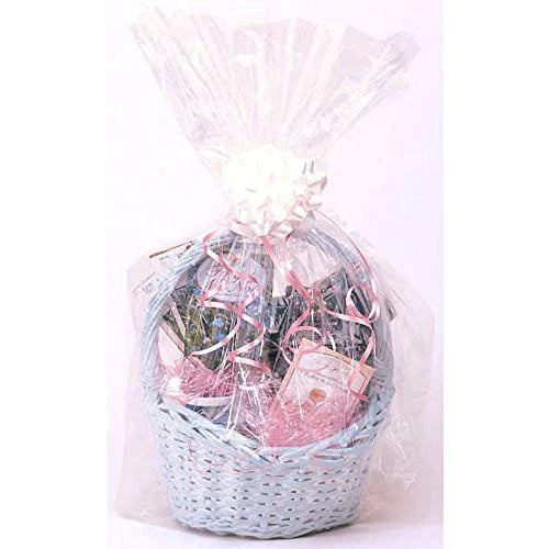 Clear Cello Basket Bag