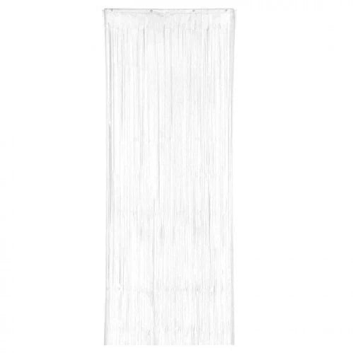 White Foil Metallic Curtain
