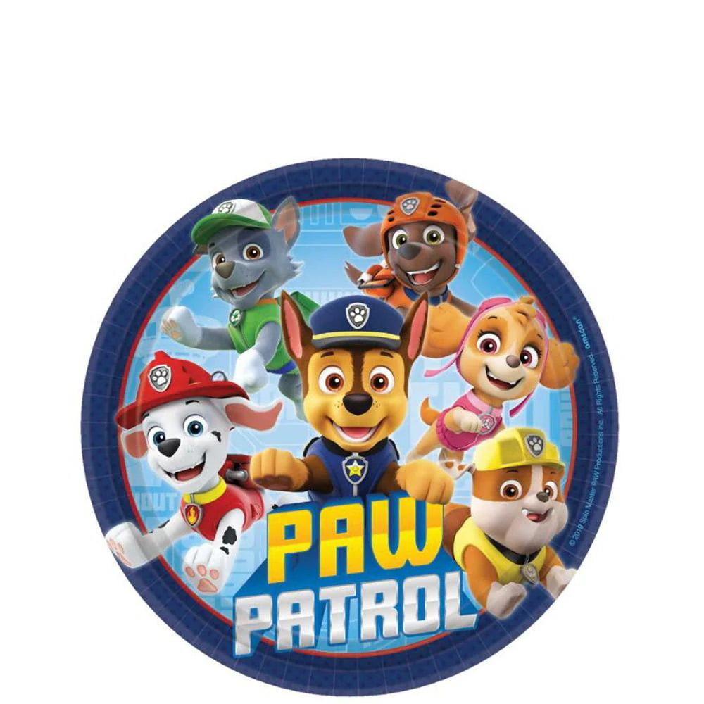 Paw Patrol Adventure Round Paper Plate