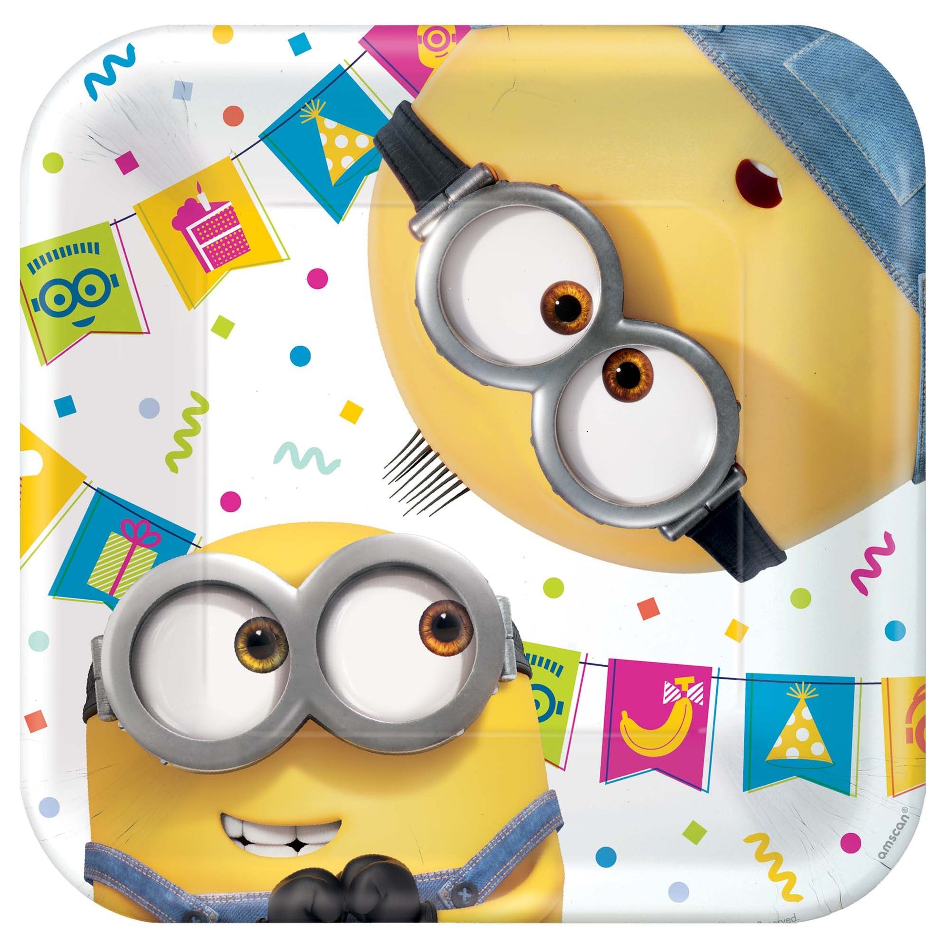 Minions 2 Square Paper Plate