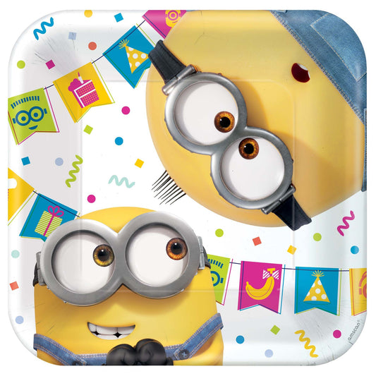 Minions 2 Square Paper Plate