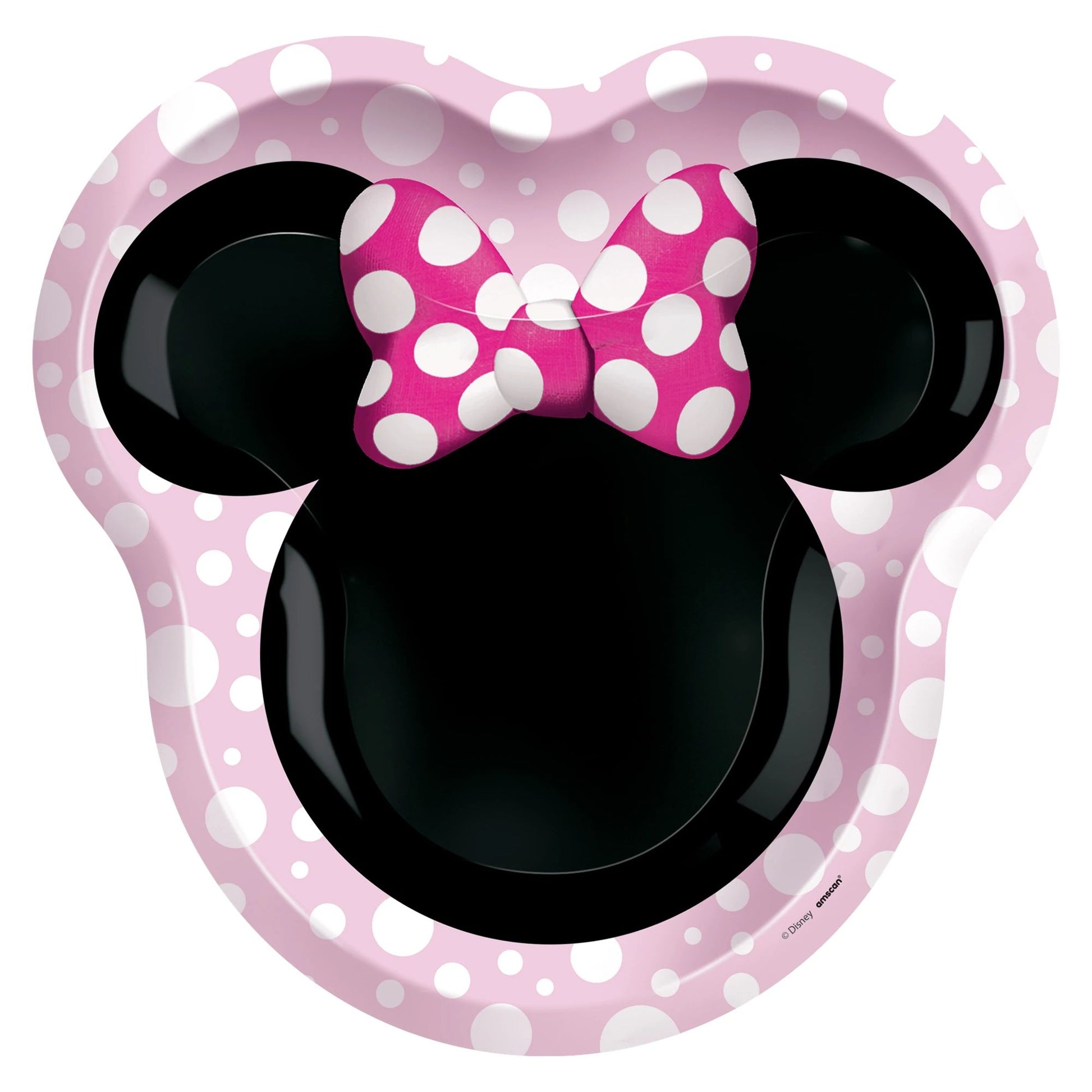 Minnie Mouse Shape Paper Plates 10.5-inch