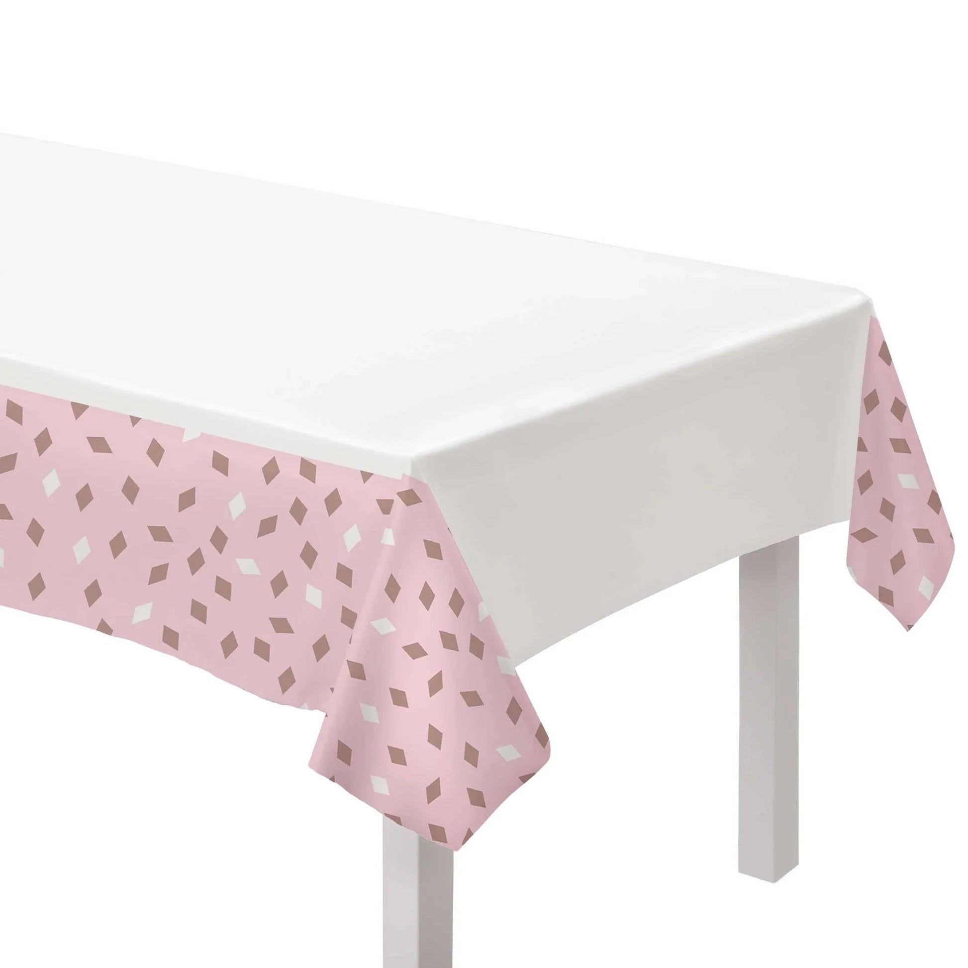 Blush Birthday Plastic Table Cover