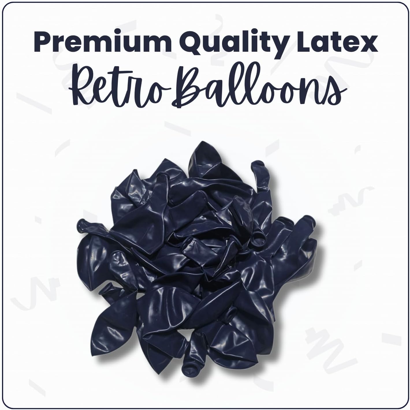 Retro Night Blue Latex Balloons