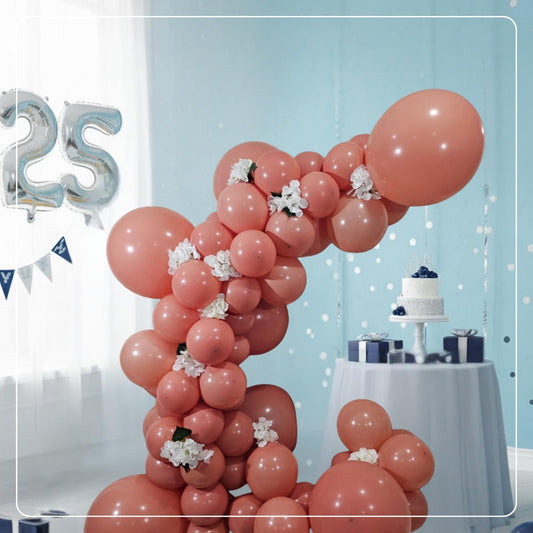 Retro Bean Paste Latex Balloons