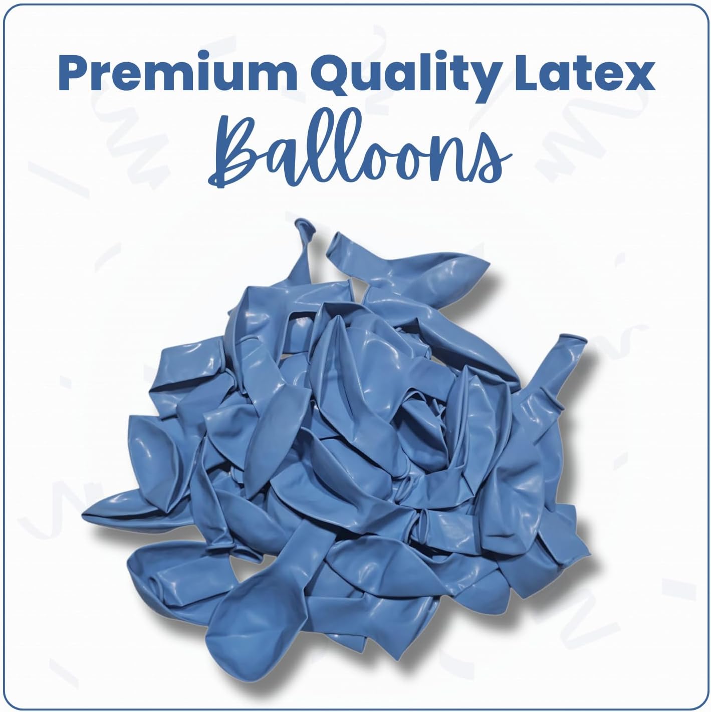 Macaron Blue Latex Balloons