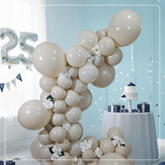 Retro Sand Latex Balloons