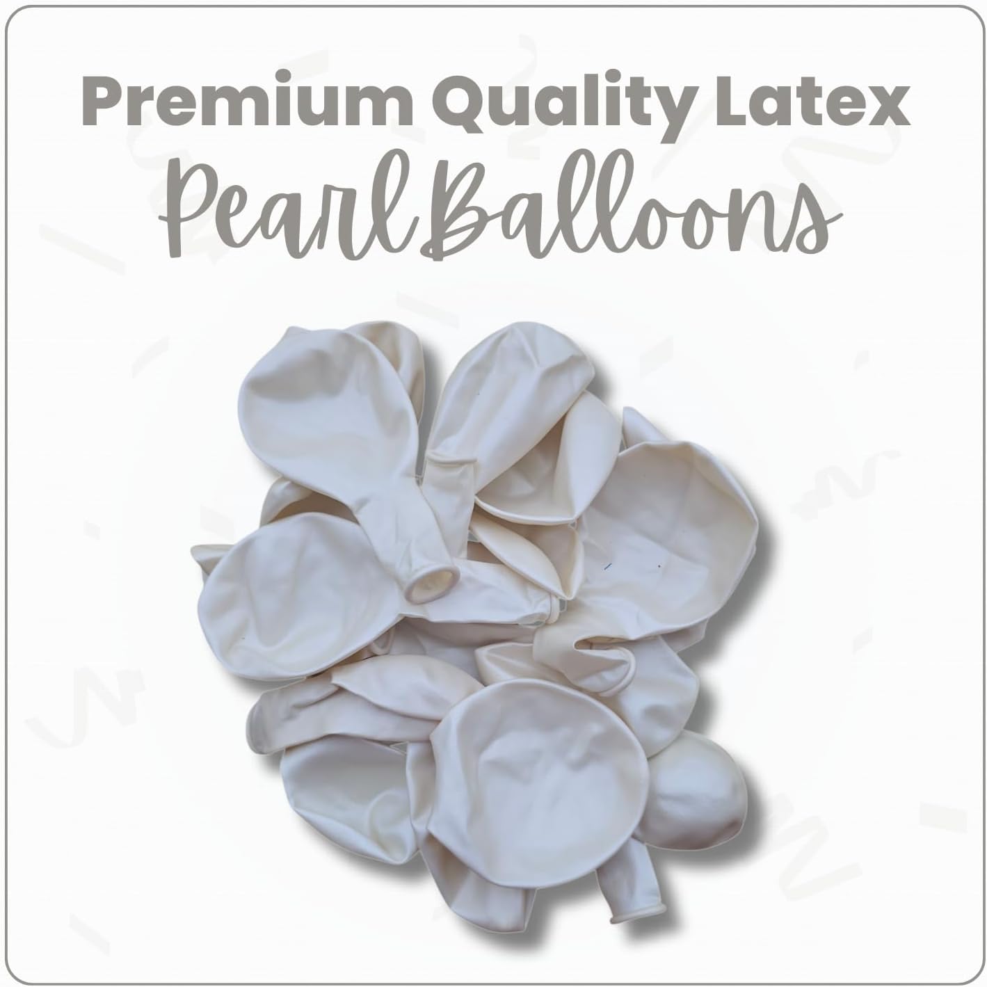 Pearl White Latex Balloons