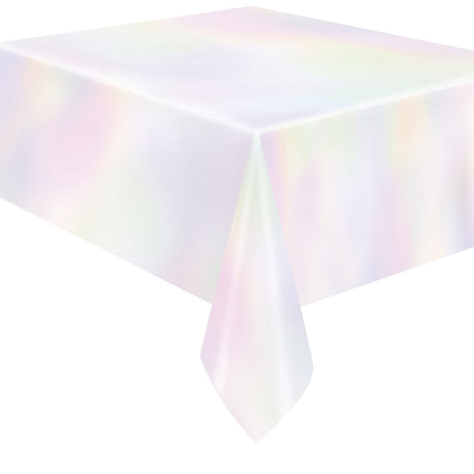 Iridescent Rectangular Plastic Table Cover