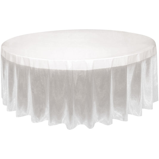 84" Round Plastic Table Cover - Clear