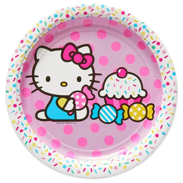 Hello Kitty Round Paper Plate