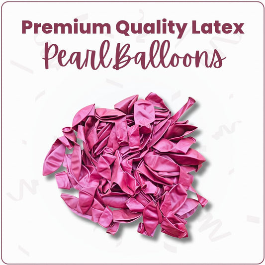 Pearl Rose Gold Latex Balloons