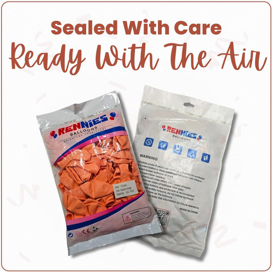 Macaron Orange Latex Balloons