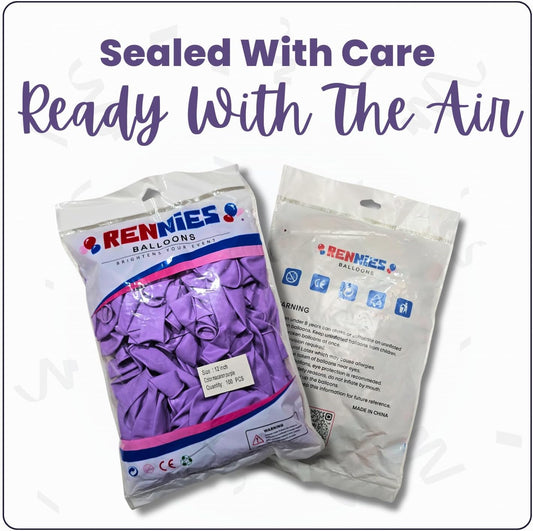 Macaron Purple Latex Balloons