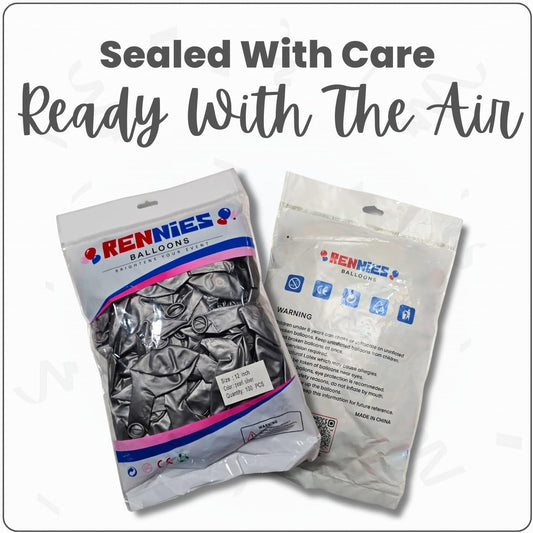 Pearl Silver Latex Balloons