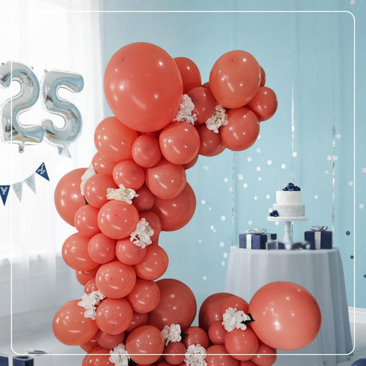 Retro Peach Latex Balloons