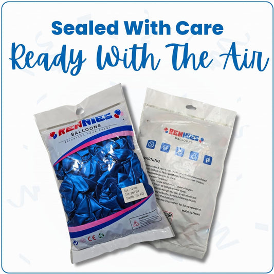 Pearl Blue Latex Balloons