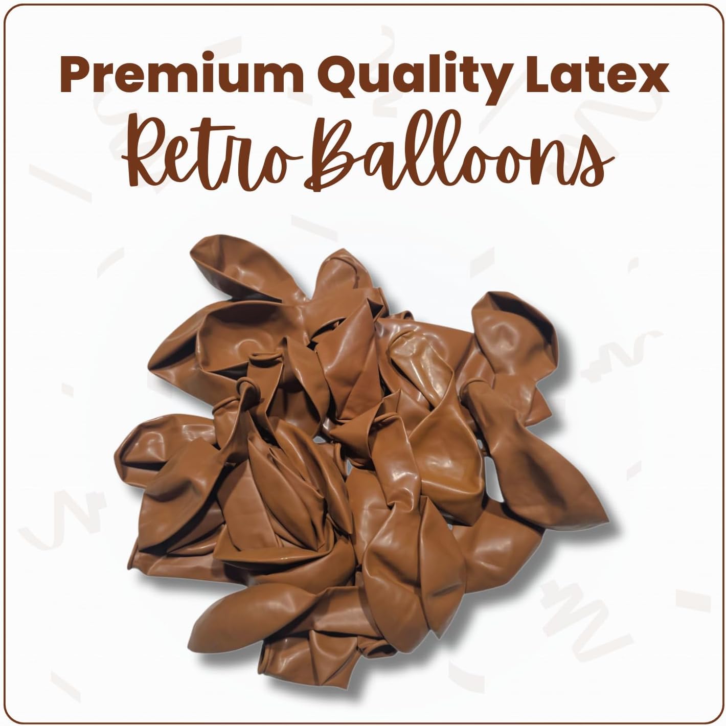 Retro Cocoa Latex Balloons