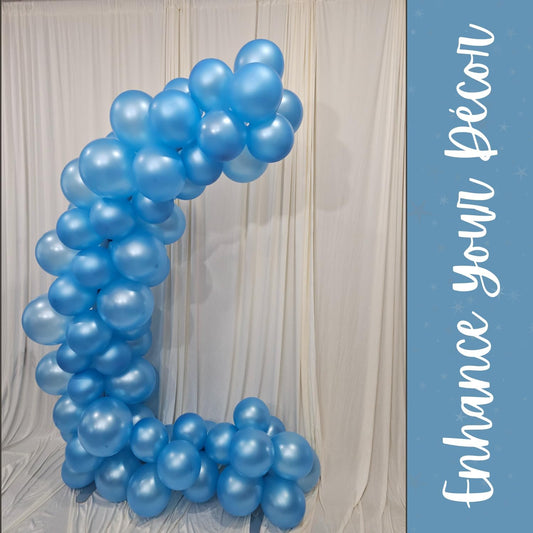 Pearl Light Blue Latex Balloons
