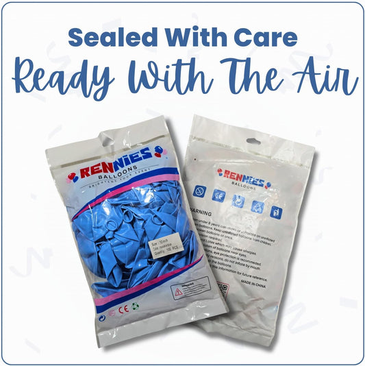 Macaron Blue Latex Balloons