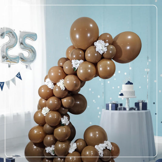 Retro Khaki Latex Balloons