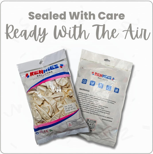 Pearl White Latex Balloons