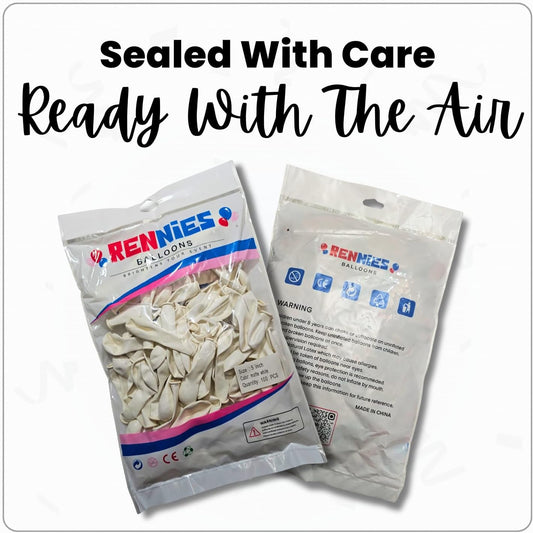 Matte White Latex Balloons