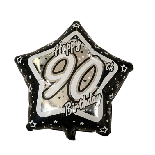 90th Happy Birthday Foil Balloon 18"