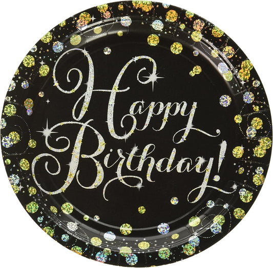 Sparkling Celebration Round Paper Plate 7-inch