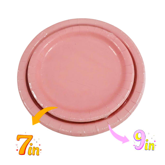 Pink Paper Plates